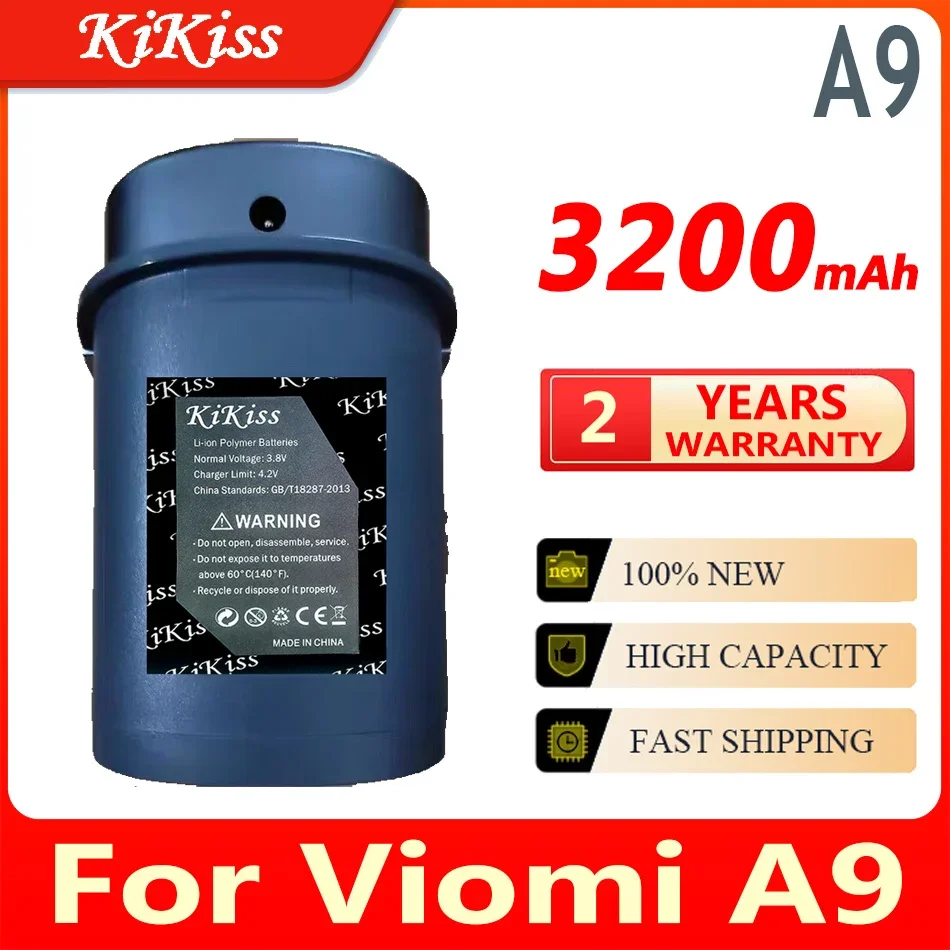 

KiKiss High Capacity Replacement Battery for Viomi A9, 3200mAh