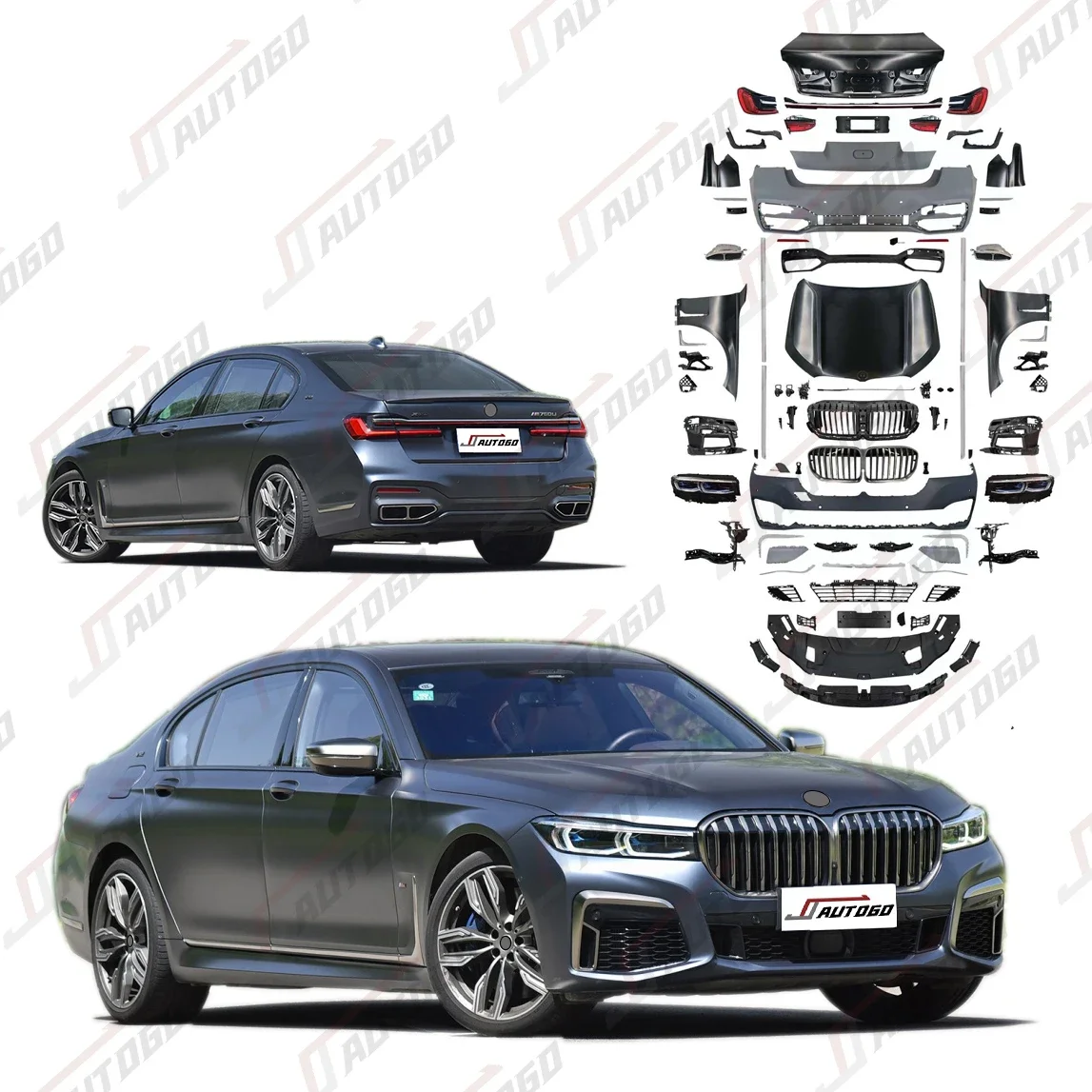 Factory Hot Sale PP ABS Material Body kit For 7 series F02 06-15 730li 740Li 750Li 760 730d 740d 750d Upgrade G11 G12 Lci MT