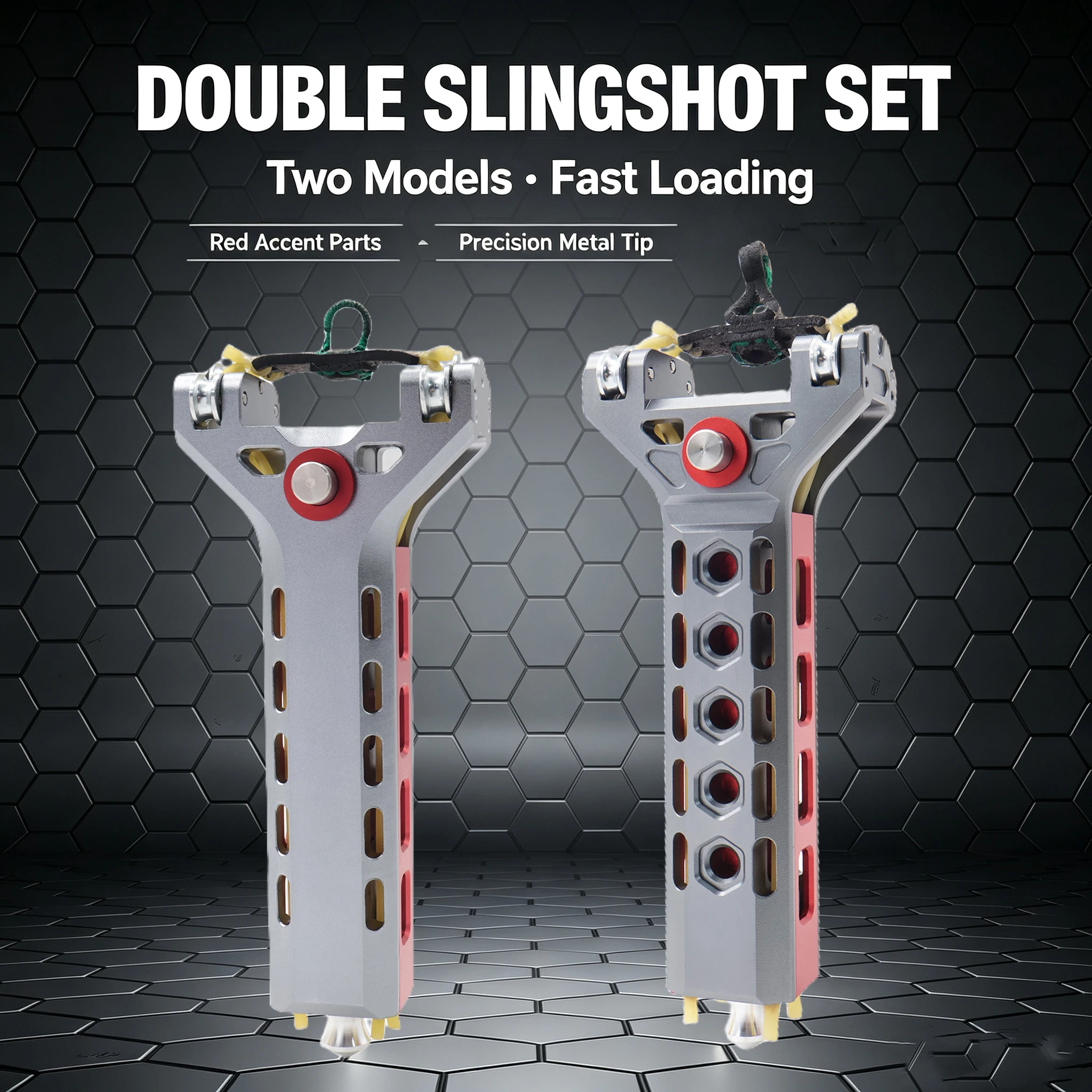 Premium Fast Auto-Loading Slingshot with Smooth and 5-Hole Models, Shared Magazine for Outdoor Practice