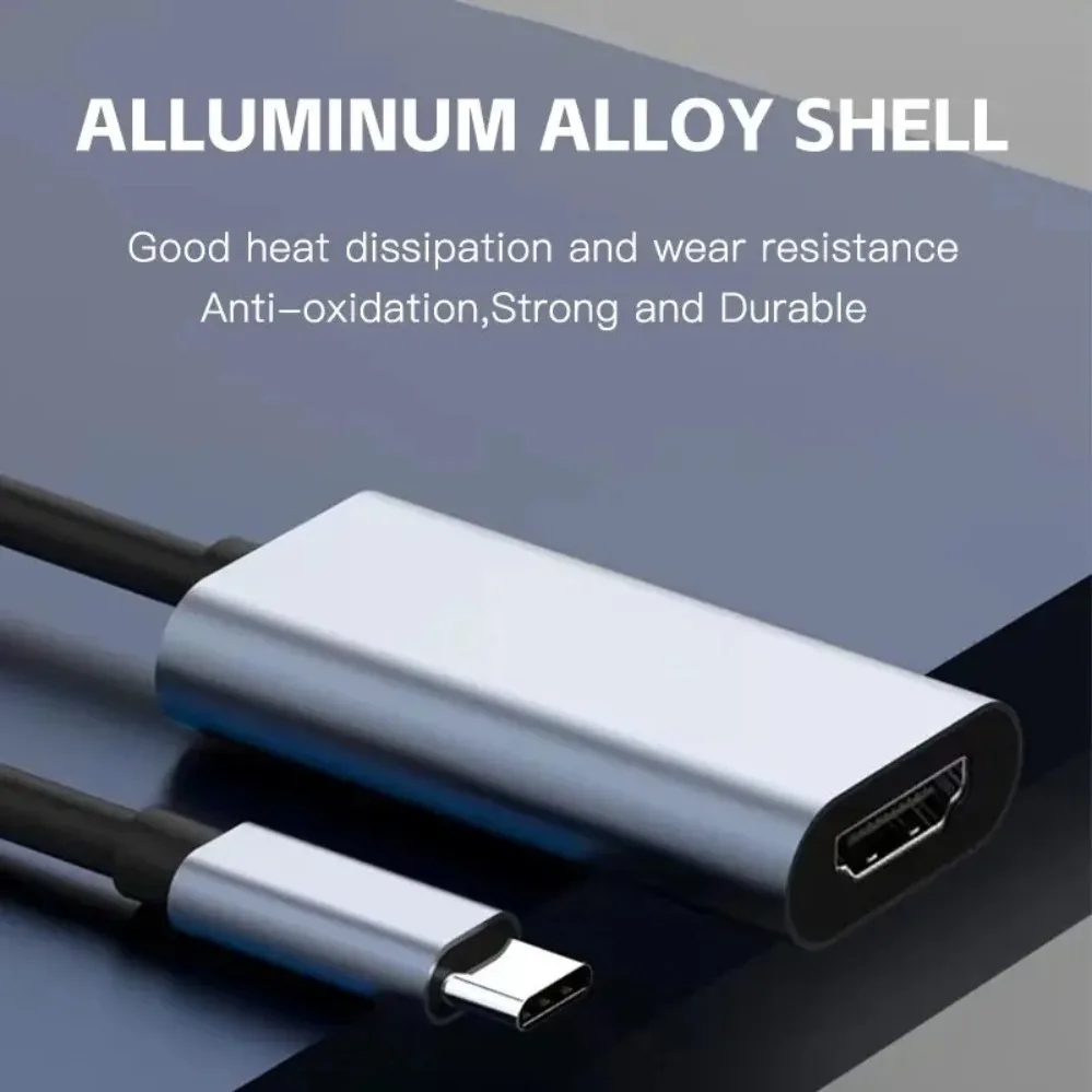 TYPE C To HDMI Adapter 4K USB C USB3.1 Male To HDMI-compatible Female Converter Cable for Laptop IPad Tablet TV MacBook Galaxy