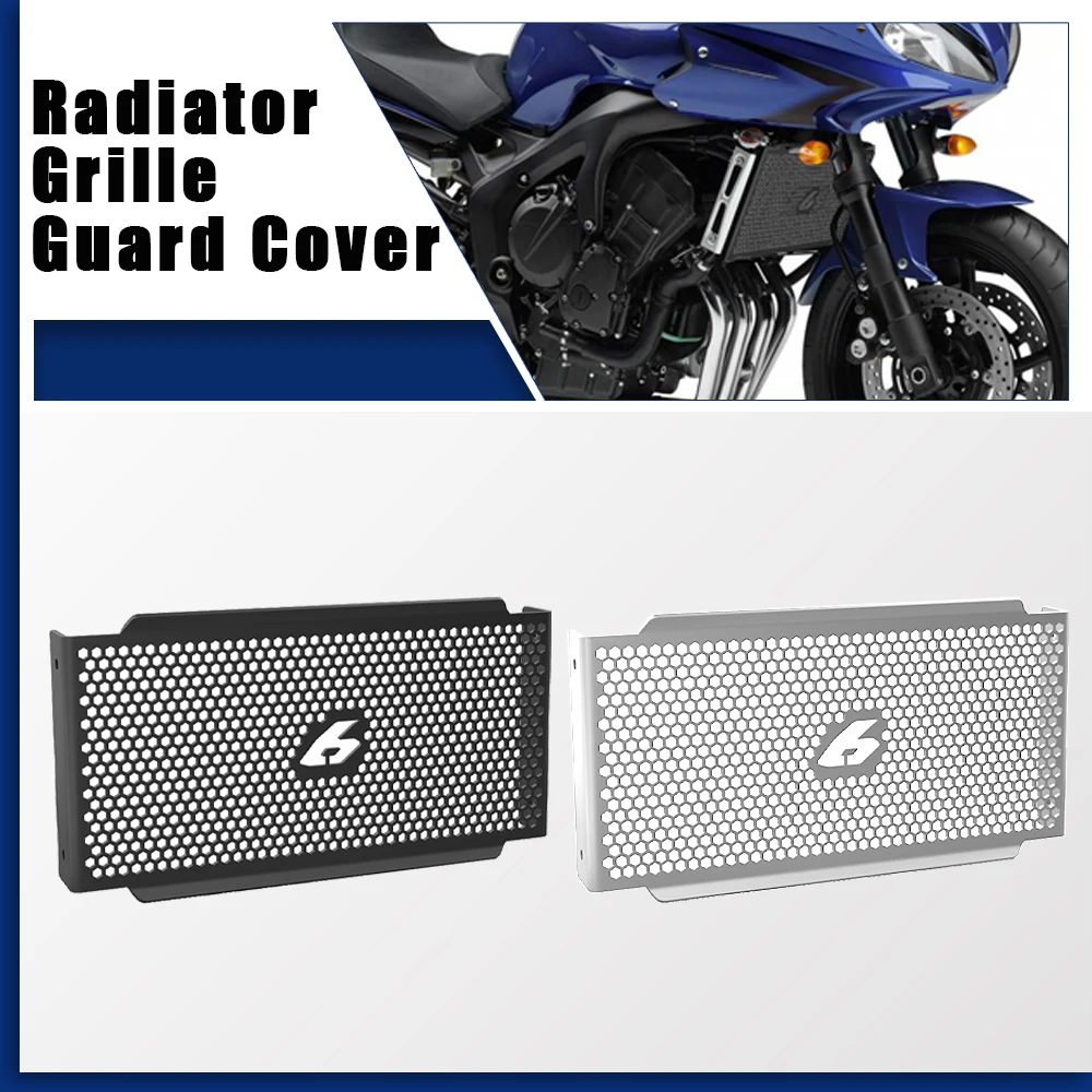 Motorcycle Radiator Guard Grille Metal Cover Black for Yamaha FZ6 FZ 6 FAZER 2007 2008 2009 2010 Protector Models Accessories