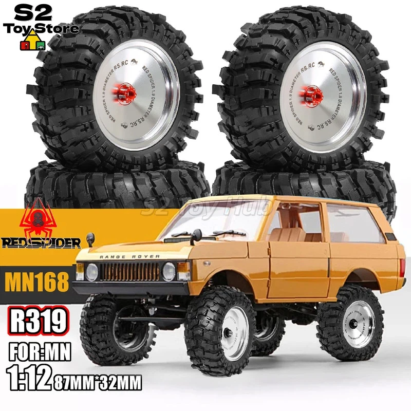 RED SPIDER RS.RC R319 African Lion 1.9 Inch 87mm RC Crawler Tires Wearproof Non Slip Retro Wheel Hubs For Rock Crawler Models