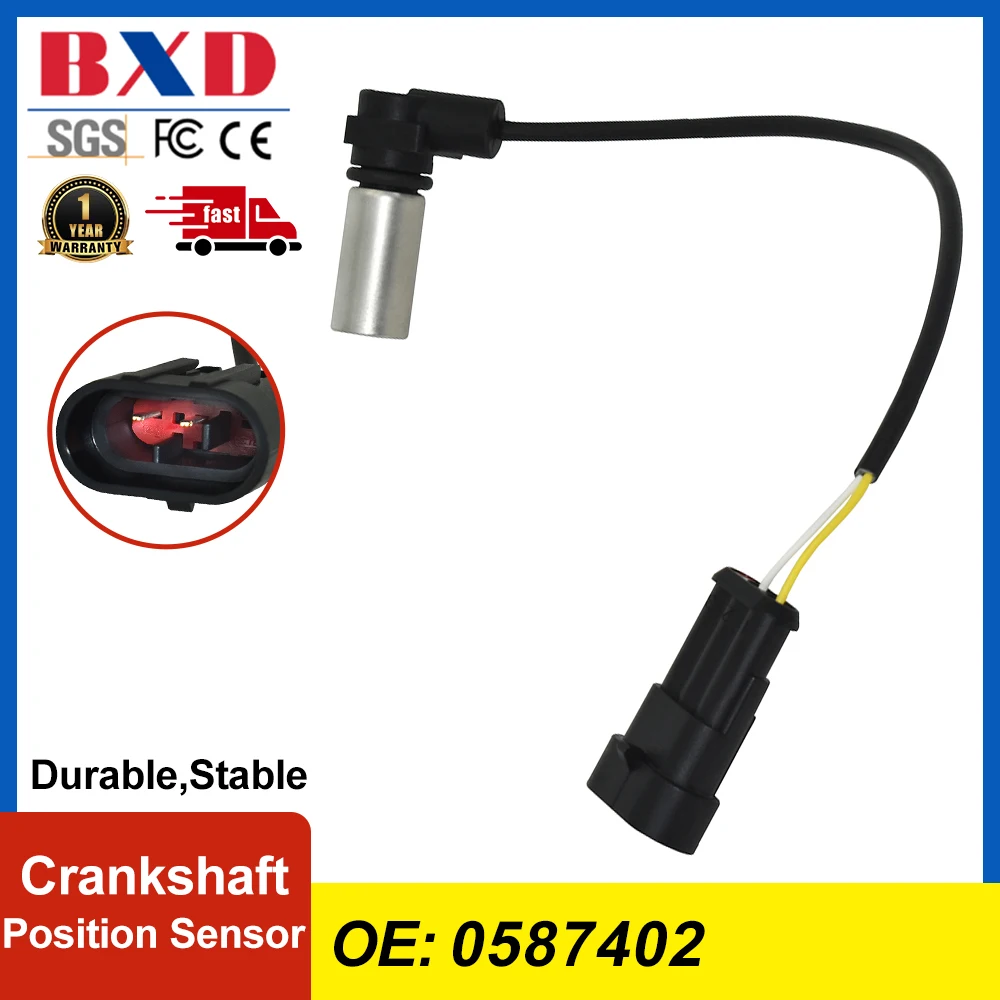 

Датчик положения коленвала для VW/Audi Bora/Golf/A6 0587402, на основе эффекта Холла, плавный запуск, прямая замена, в наличии