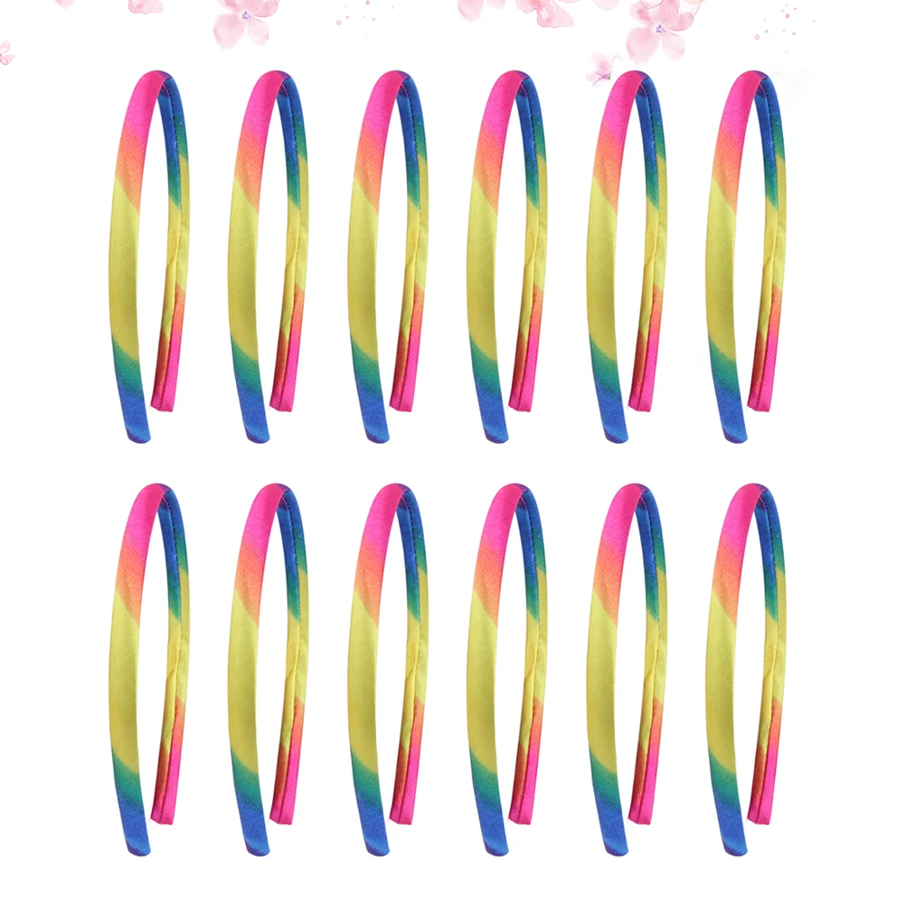 

12pcs Kids Hair Rainbow Hoop Cute Sweet Children Headb s Accessories Durable Material Birthday Photo Shoots Hair Care