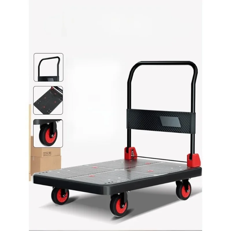 Exquisite Multi-functional YIGE Flatbed Truck, Truck, Light Sound Trolley, Plastic Folding Trolley, Trailer Trolley