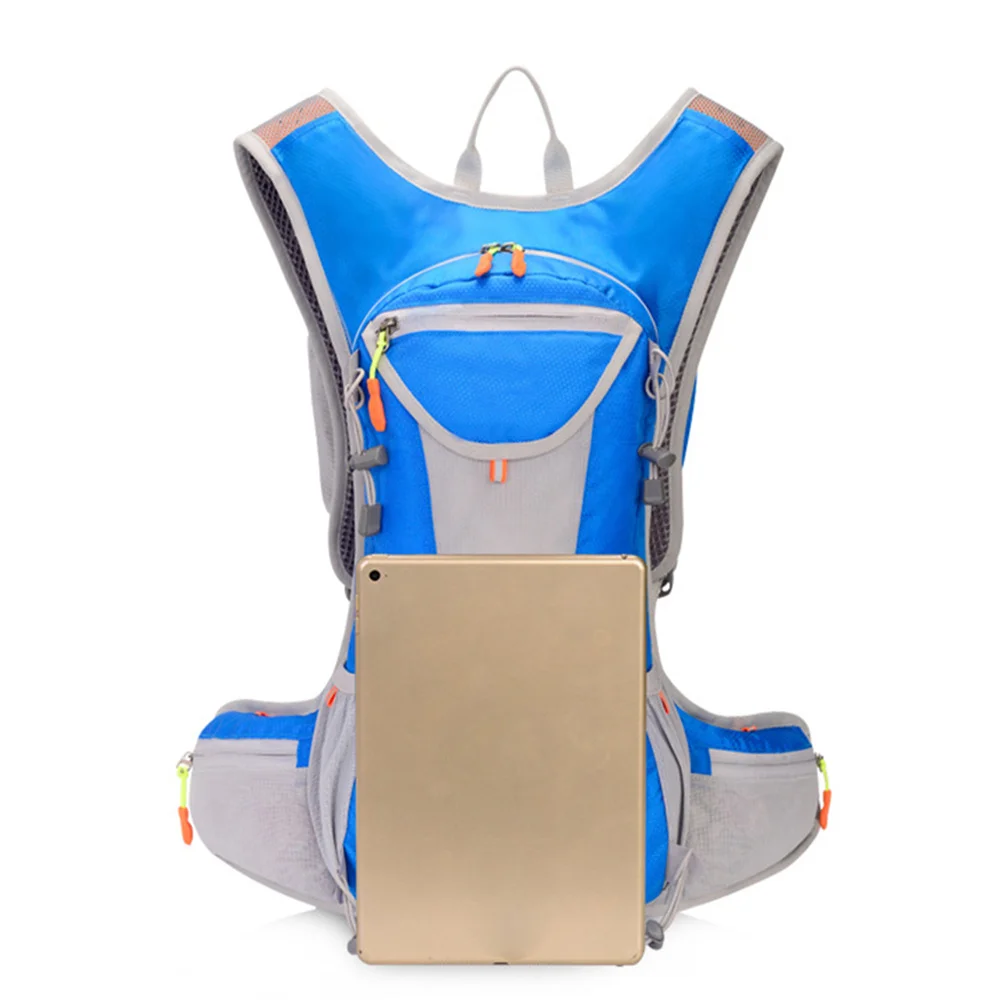 15L الأزرق حقيبة ظهر للترطيب 22X48Cm مقاوم للماء المشي لمسافات طويلة حقيبة الظهر الدراجات حقيبة السفر سعة كبيرة حقيبة المثانة للتخييم