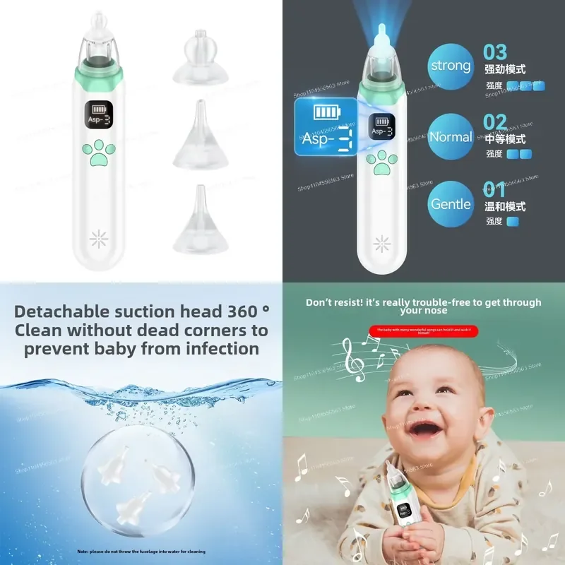 Baby nasal suction device baby booger newborn electric nasal suction device baby child toddler snot cleaner