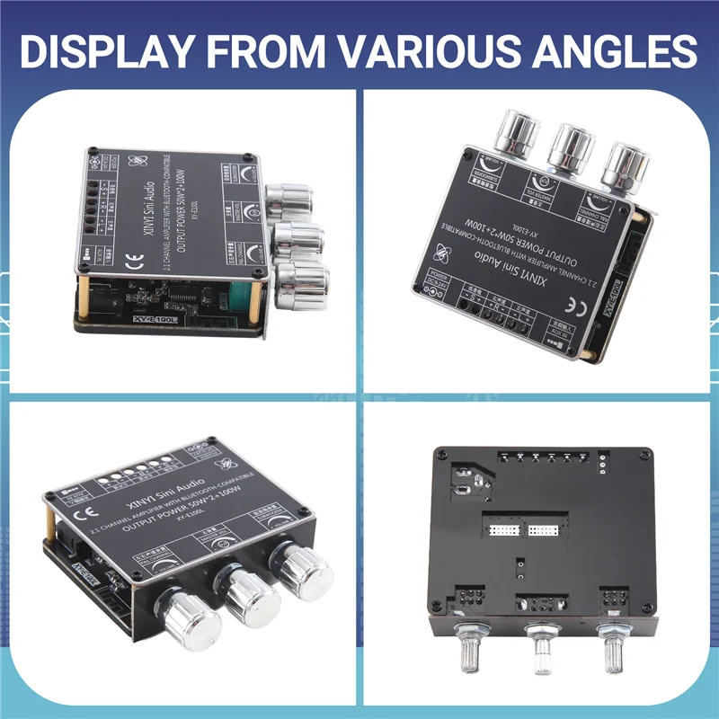 XY-E100L 2.1 Channel For Bluetooth Audio Amplifier Module 50Wx2+100W High And Low Tone Subwoofer Amplifier Board Speaker