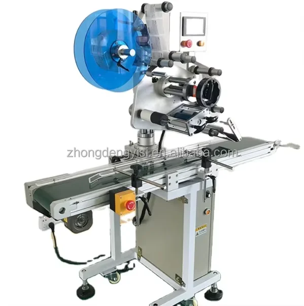 High Quality Automatic Barcode Label Printer Flat Bottle Adhesive Label Applicator Machine