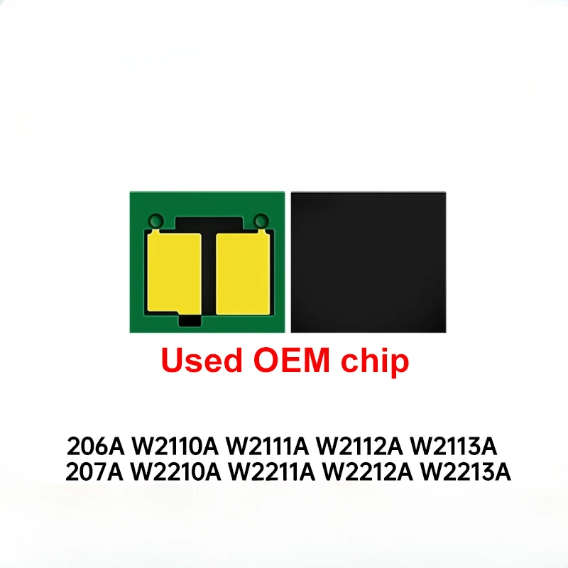 W2110A W2111A W2112A W2210A M283 207A 206A Toner Cartridge Chip Reset for HP M255dw M283fdw M283cdw Used Original Chip OEM