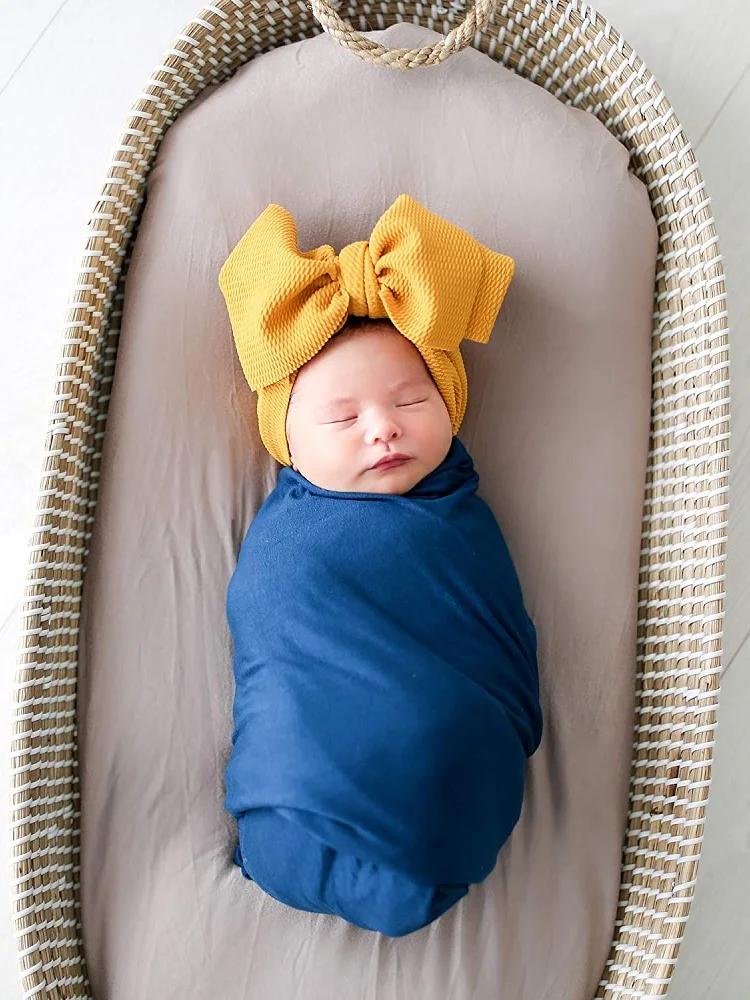 Envoltório de bebê cor preta pura ultra macio cobertor de musselina para bebê swaddle cobertor para recém-nascidos cobertor de recepção para bebês recém-nascidos