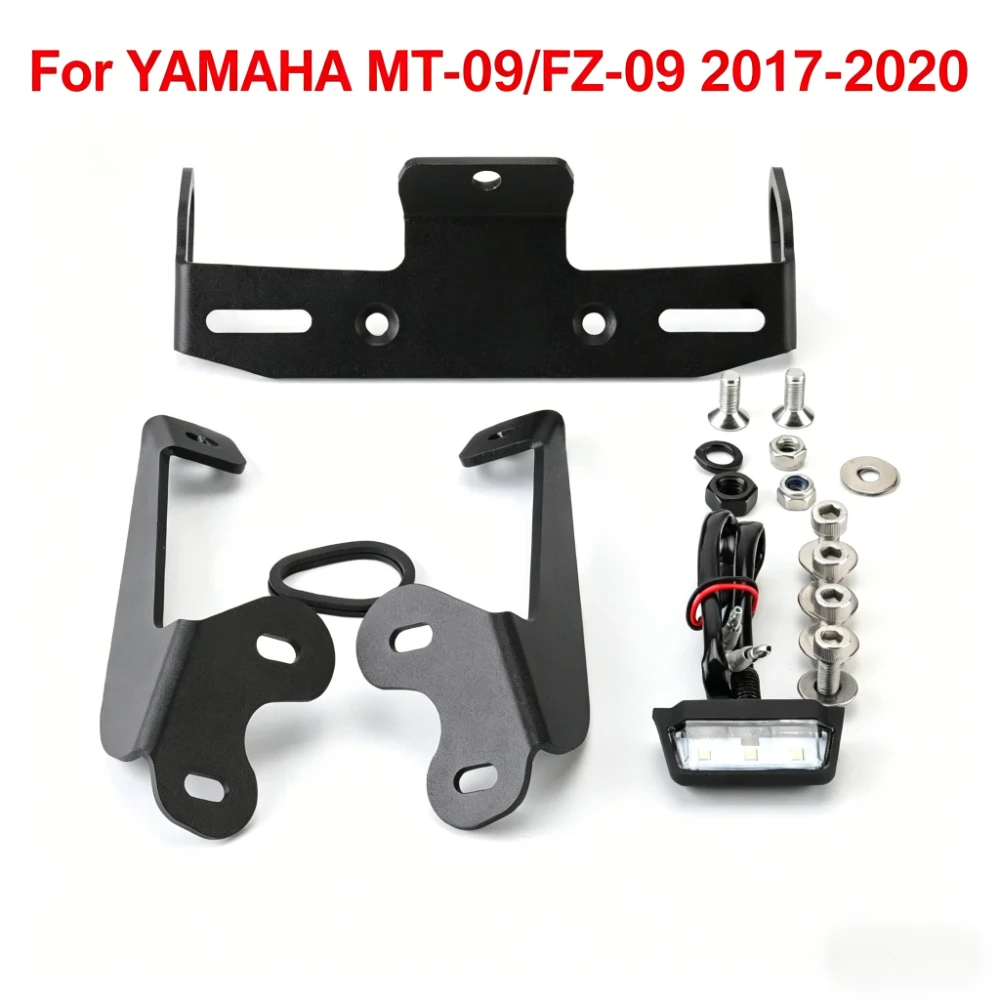 

Крепление для номерного знака мотоцикла, комплект для снятия крыла (Fender Eliminator Kit) CPJ-YM918E4, совместимый с Yamaha MT09 FZ09 2017-2020