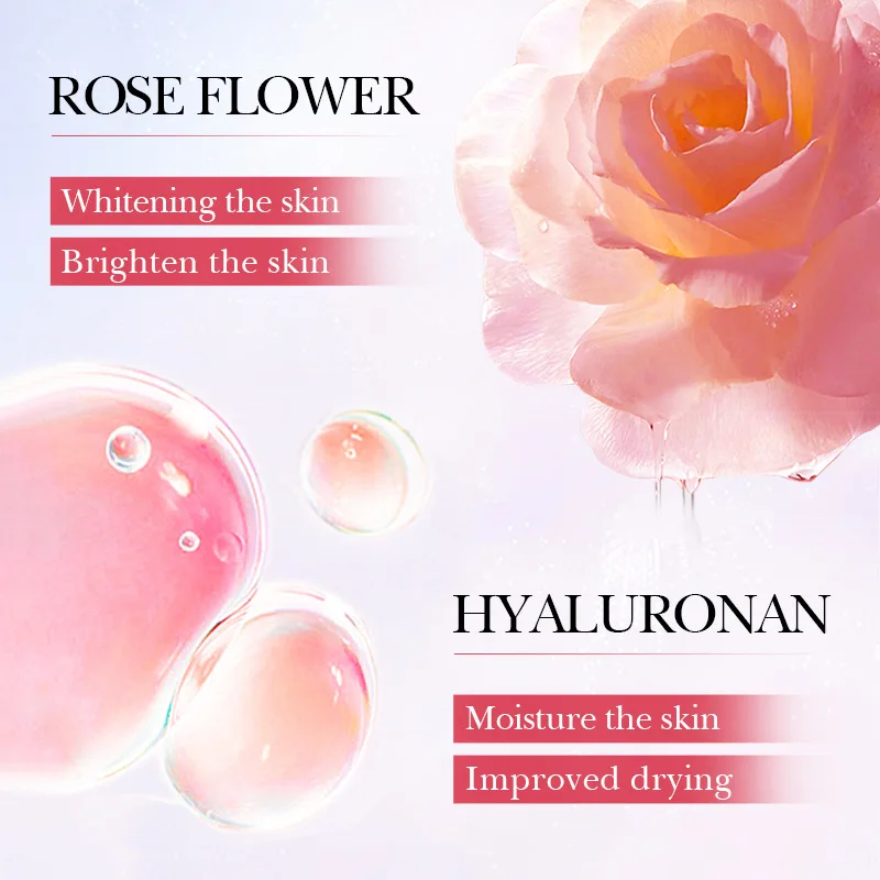 SADOER Rose Body Lotion Improve Rough Skin Moisturizing Nourishing Brightening Hydrating Body Cream Body Skin Care Products