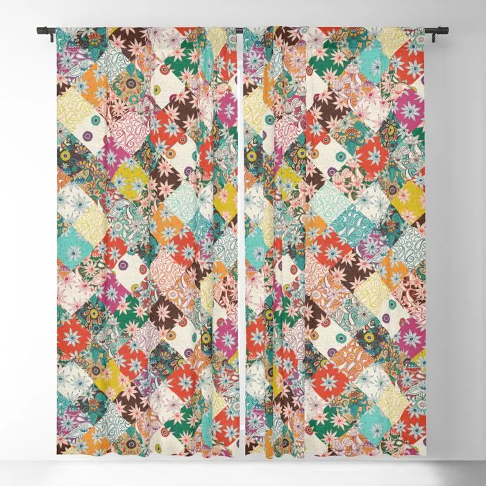 

Sarilmak Patchwork Blackout Curtains 3D Print Window Curtains For Bedroom Living Room Decor Window Treatments