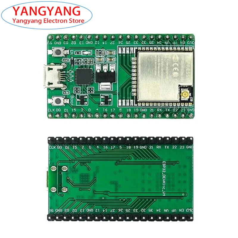 الأخضر الأسود WROVER ESP-WROOM-32D ESP-WROOM-32U ESP32-DevKitC مجلس التنمية وحدة MCU-32 ESP8266 WIFI بلوتوث قام المحفل عقدة جديد