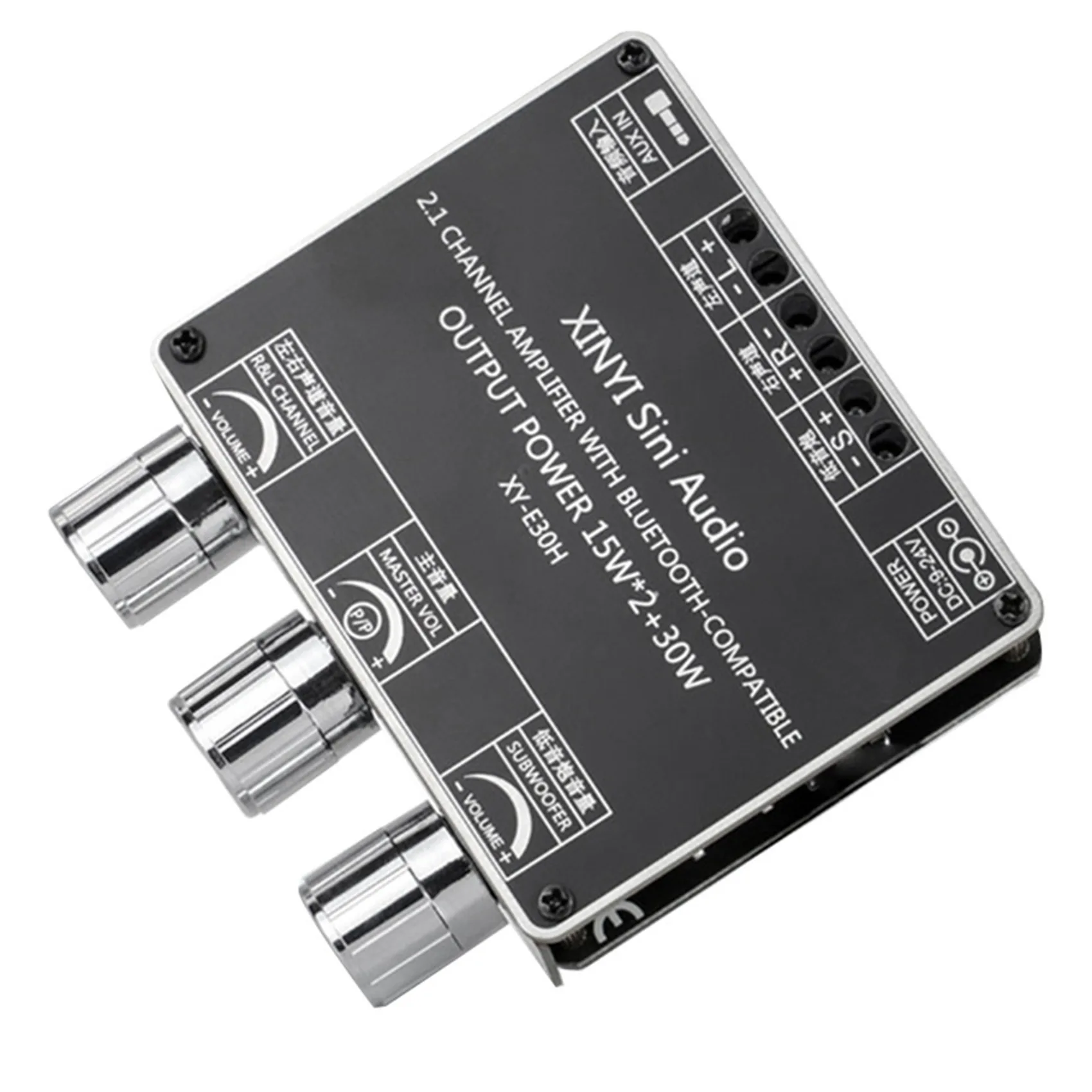 AA91 XY-E30H 2.1 Channel Bluetooth Audio Power Amplifier Board Module High and Low Bass Subwoofer App