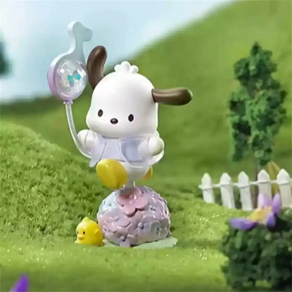 عشوائي 1 قطعة سانريو شخصيات كرتونية صندوق أعمى زهرة والشباب سلسلة Pochacco الكرتون لطيف سطح المكتب زخرفة ديكور لعبة هدية عيد ميلاد #5