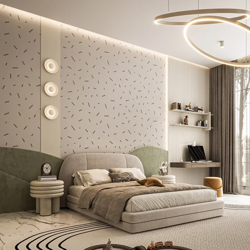 Aesthetic Full Body Bed Ltalian Aesthetics Minimalist Design Fashionable Bed Apartment Service Letto Matrimoniale Home Furniture