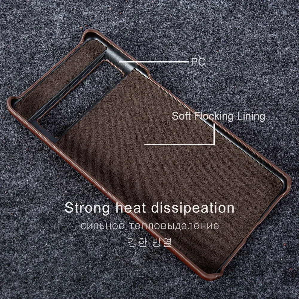 Premium Cowhide Genuine Leather Case For Google Pixel 8 Pro 7 6Pro 7A 6A 5A Phone Cover Housing Protection Funda Back Shell capa