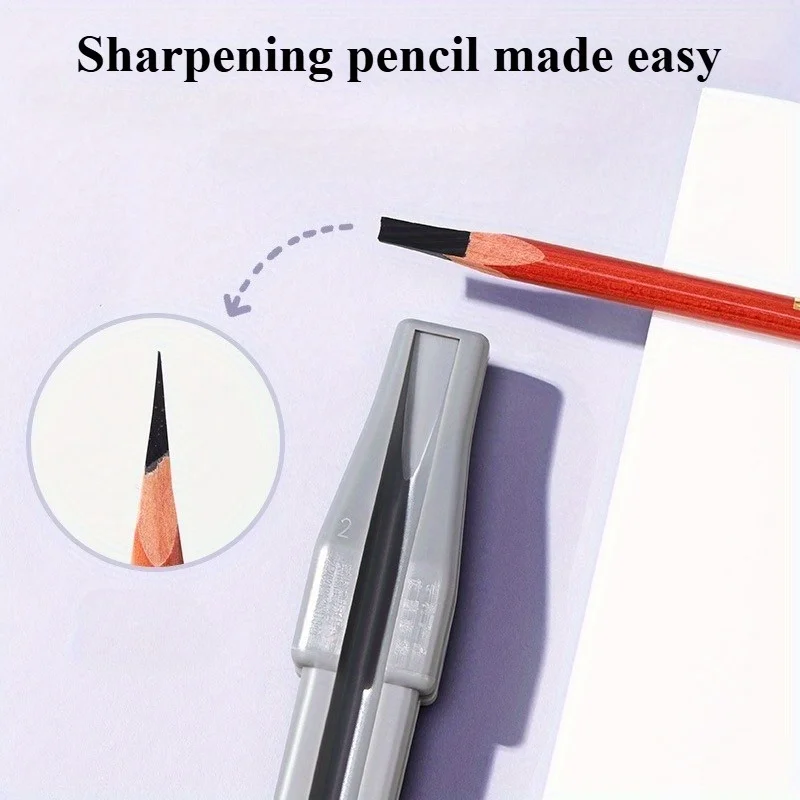 2 Pcs Hot-selling Wooden Pen Sharpeners, Duckbill-shaped Eyebrow Pencil, Simple and Easy-to-use Wooden Pen Sharpener Mold