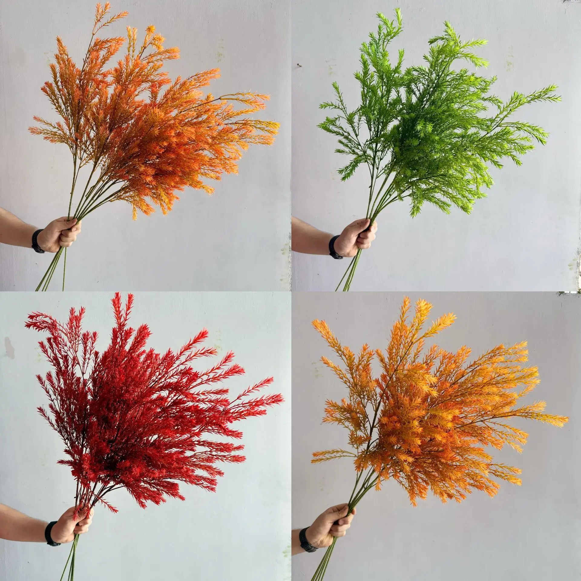 

Simulation of Melaleuca alternifolia, imitation green plants, Tianmen East Wedding Hall layout autumn flowers forest wholesale