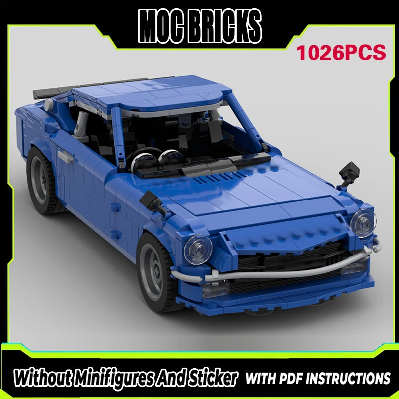 

Speed Racing Car Model MOC Building Bricks 240Z Double-Door Coupe Modular Technology Gifts Holiday Assemble Children Toys Suit