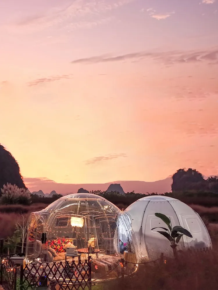 Starry Sky Room Bubble House Sunshine Transparent Tent Construction Waterproof Villa Thickened Multi person Restaurant Internet