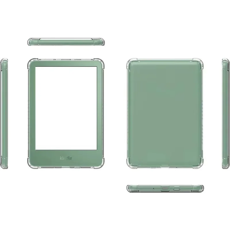 Airbag Anti-fall E-book Protective Cover for Kindle 11th Transparent TPU Protective Case for Kindle 2022/2024/K6 DZSBHT02