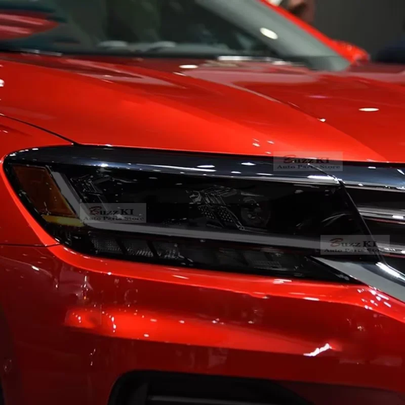 Für Volkswagen Passat B8 2015-2020 NMS 2019-On Zubehör Auto Scheinwerfer Schutz Film Scheinwerfer Transparent Schwarz TPU Aufkleber
