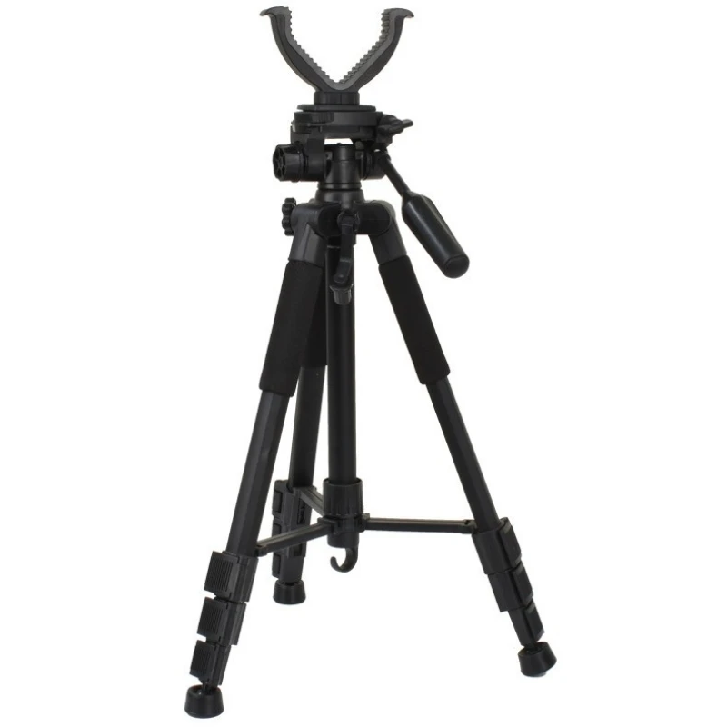 

Outdoor Hunting Tripod Durable Adjustable Height Hunting Stand Aluminum V-Yoke Shooting Rack Multifunctio Hunting Safe Accessory