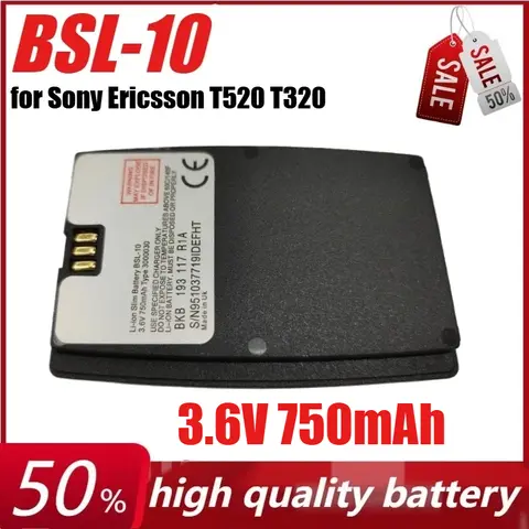 BSL-10 3.6V 750mAh Batería para Sony Ericsson T520 T320 T28S T28SC T29 T39 R320 R520 BUS-11
