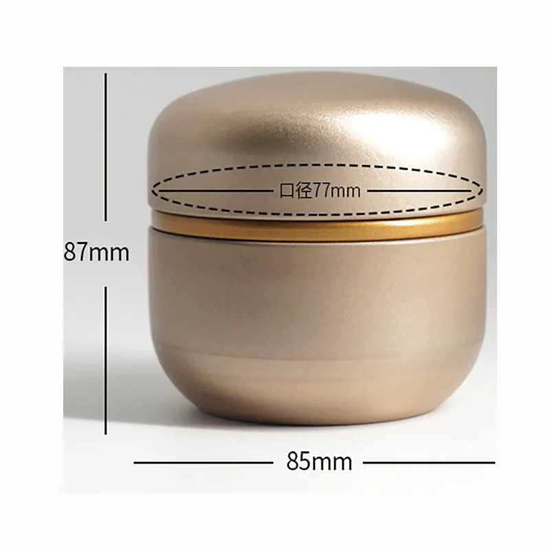 Tinplate Box Japanese Style Round Iron Can Metal Flower Tea Food Packaging Container Tea Caddies