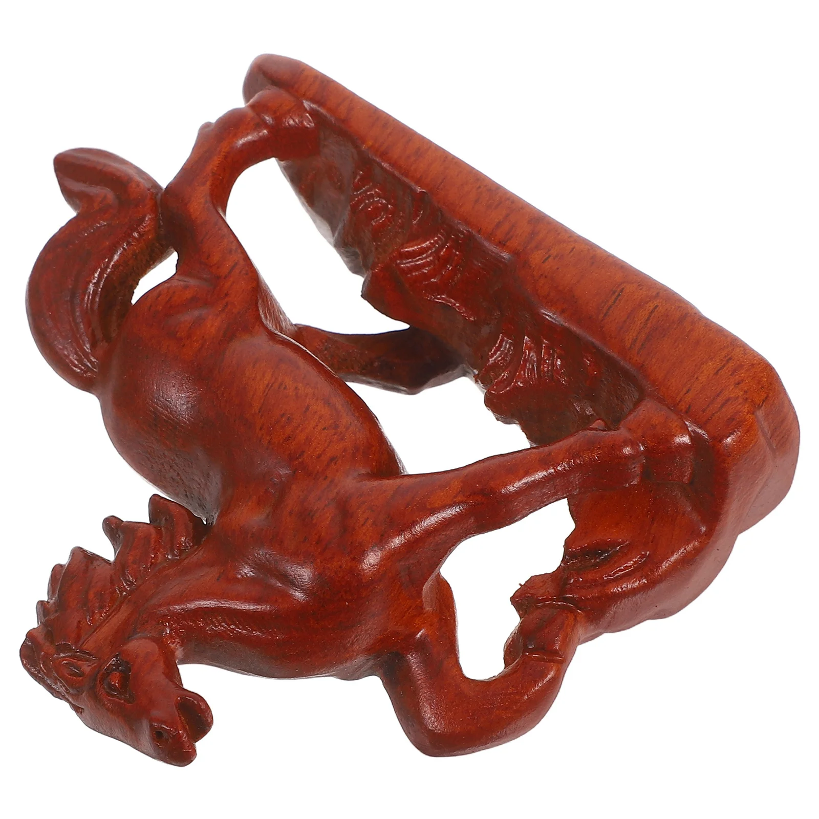 خشبية فنغ شوي تمثال حصان 8 سنتيمتر منحوتة يدويا خمر الحيوان النحت الصينية زودياك الشكل 2026 السنة الجديدة الديكور مكتب المنزل