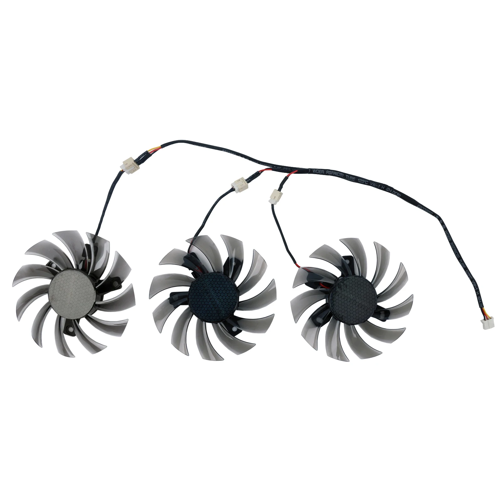 75mm 3Pin 3Wire T128010SM PLD08010S12H Cooler Fan Replace For Gigabyte GTX580 670 560Ti R9 280X HD5870 5770 Graphics Card Fan