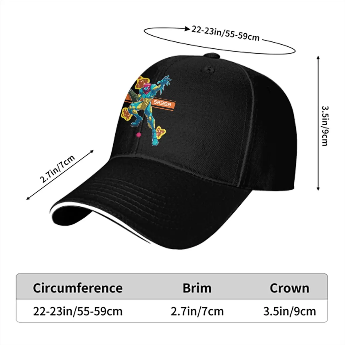 Fusion Suit Baseball Cap Men Hats Women Visor Protection Snapback Super Metroid Caps