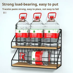 Kreative Regale an der Wand, Schlafzimmerwände, Eisenkörbe, um an der Wand, Lagerregale, Lagerkörbe, Hängsregalen zu hängen 10 Hauptverkäufe externe Eisentüren - №2