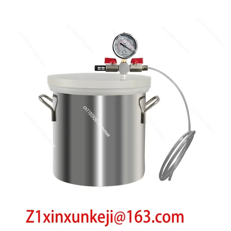 Vacuum Defoaming Bucket Resin Vacuum Machine Translation Mold Sealed Bucket AB Silicone, 6 Liter Defoaming Bucket  (2 Gallons)