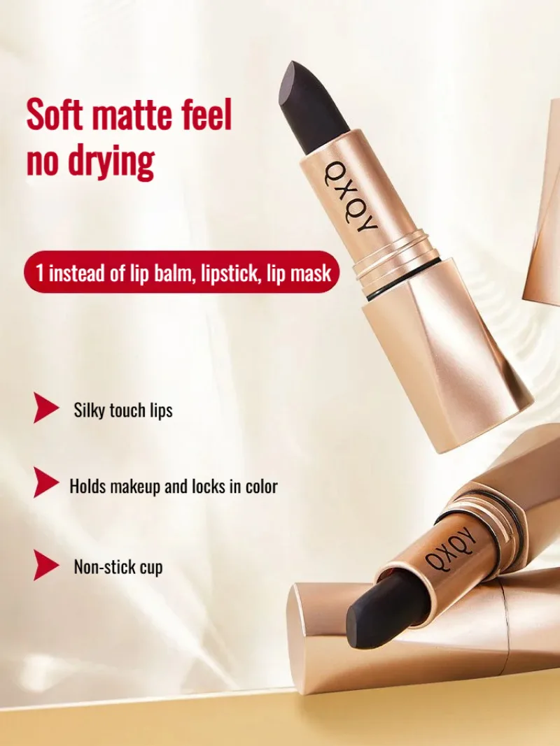Black luxury velvet noncolor loss lipstick whitening enhance waterproof