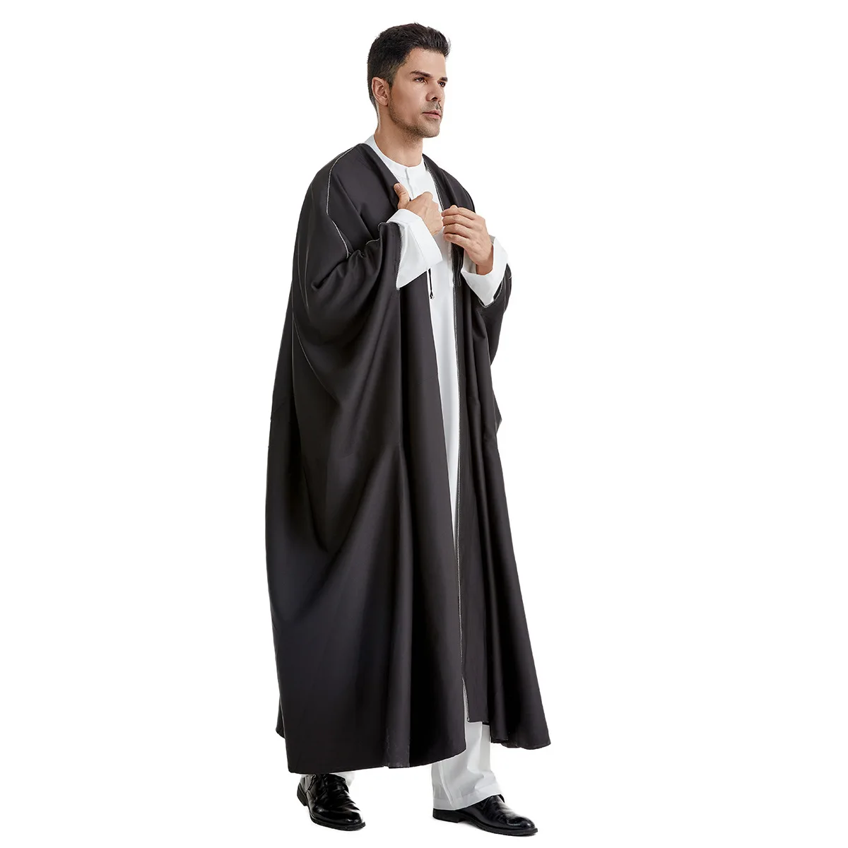 Long Dress for Men, Abaya for Muslim, Jubba Thobe, Cardigan, Islamic Ramadan, Kimono, Saudi Arabic, Musulman Caftan, Dubai Abaya