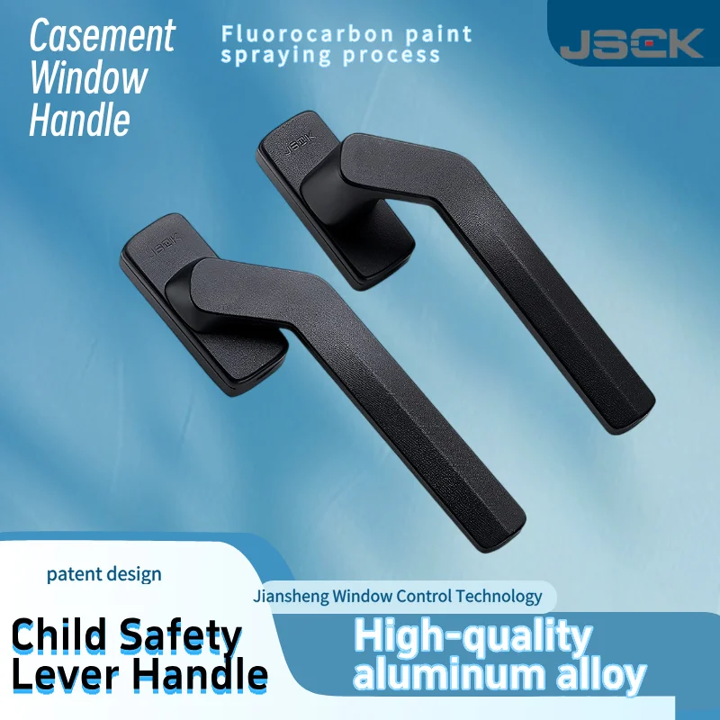Tilt and Turn Window Handle, Espag Handle for Thermal Break Aluminum Casement Windows with Built-in Insect Screen, Left or Right