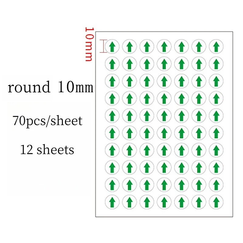 Arrow Mark Sticker Defective Product Label Unqualified Rework Stickers Direction Label Marking Stickers