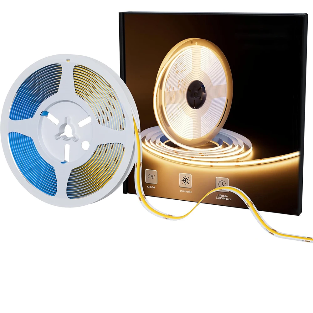 COB LED Strip Lights USB 5V Dimmable LED Lights for Under Cabinet, Bedroom,Kitchen,Shelf Lighting