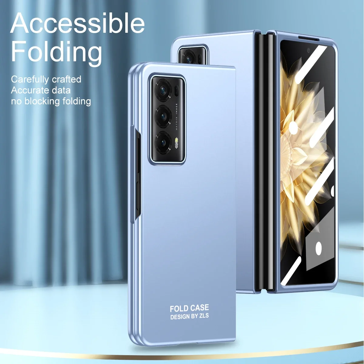 For Honor Magic V2 Phone Case 360 Full Coverage AG Frosting Cover Comes With Glass Front Film Ultra-light And Ultra-thin