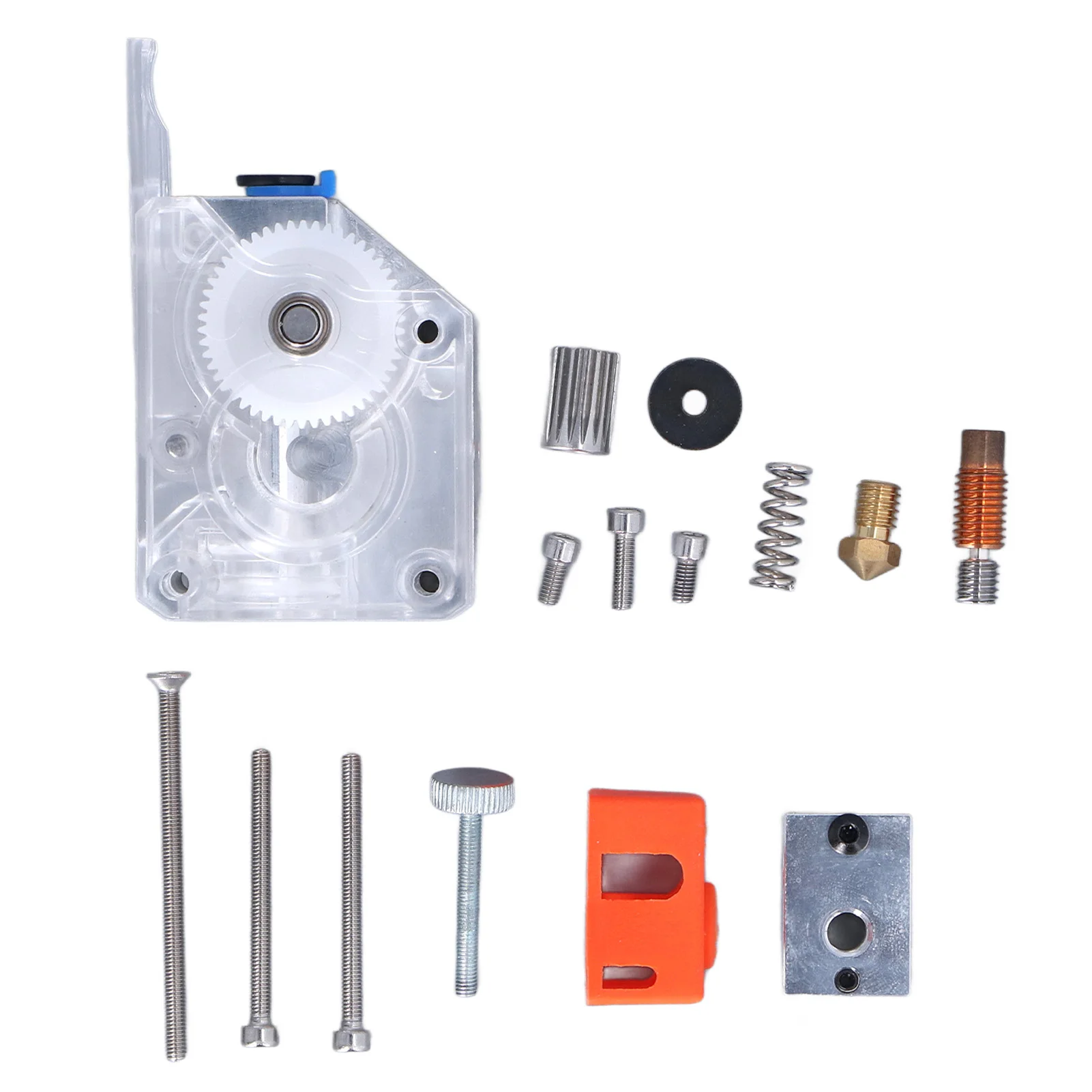 

Extruder Kit Upgrade Replacement Tools Aluminum Alloy with V6 Hotend for Ender 3 3D Printer Extruder Replacement Tools