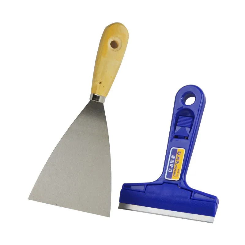 1Pc Putty Knife Scraper Spackle Knife Cleaning Shovel Metal Scraper Tool for Drywall Finishing Plaster Scraping Decals Wallpaper