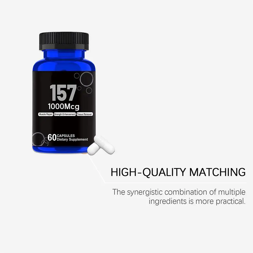 1000mcg 157 كبسولات مكمل غذائي فعالة للغاية تعزز المناعة وتحسين الصحة العامة وتعزز امتصاص المغذيات #6