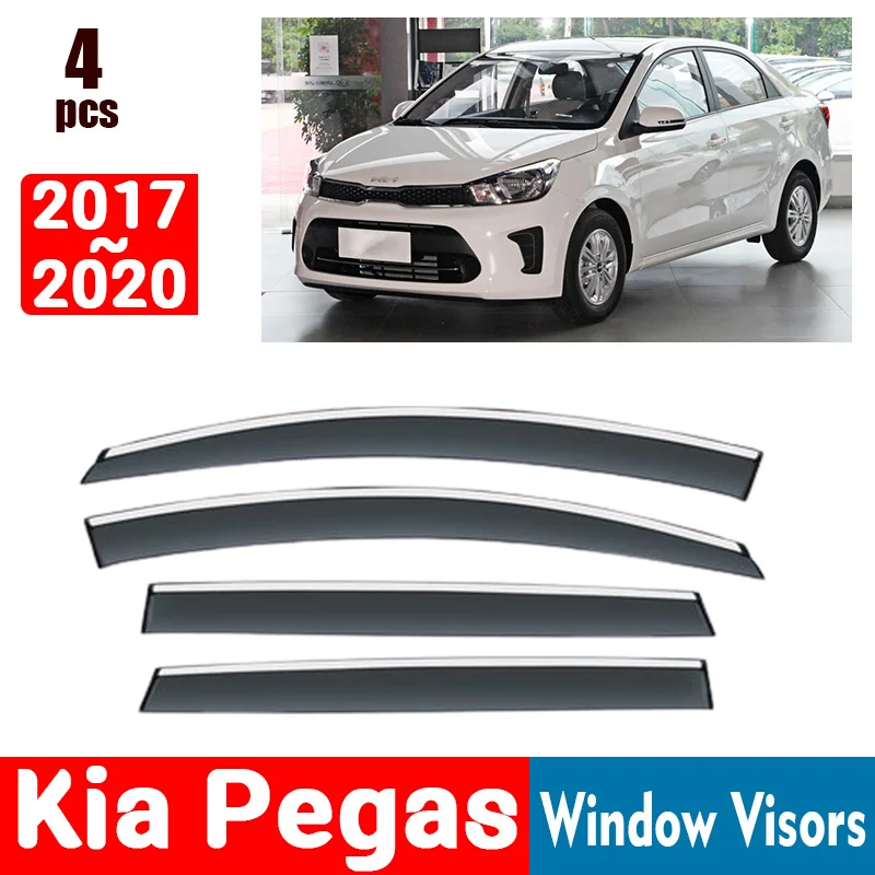 

Оконные козырьки для Kia Pegas 2017-2020, дождевики для окон, дождевик, дефлектор, тент, защита на вентиляционное отверстие, кожух, обшивка