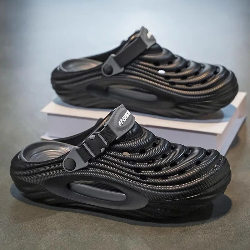 

2026 New Men Massage Slippers Slides Indoor Outdoor Sandals Beach Casual Shoes Comfortable Sole Men's Slippers Big Size 40-45