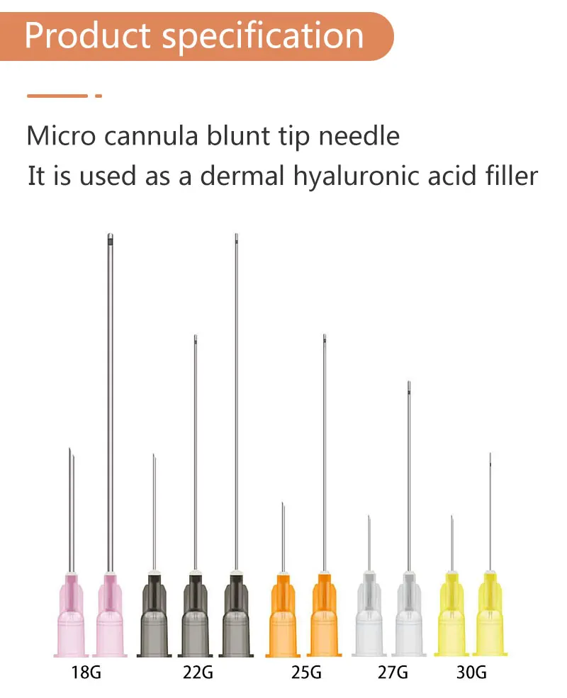العقيمة مايكرو بلانت قنية الطبية حقن الجلد 18Gx100 مللي متر 22 جرام 50MM21G 70 مللي متر 25G70MMTattoo الإبر 50 حزمة/صندوق #6