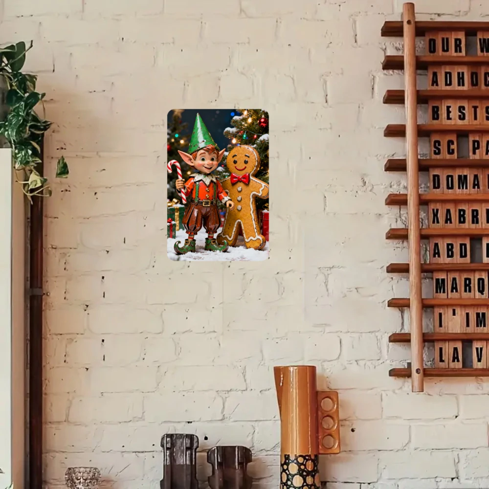 لافتة معدنية قوطية قديمة، 8 × 12 بوصة، ديكور منزلي، جو عيد الميلاد، هدايا يومية، هدية عيد الحب، ديكور